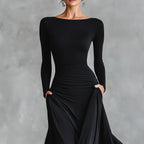 Rubi | Elegancka sukienka maxi, która nie opina i pięknie układa się na sylwetce 35+