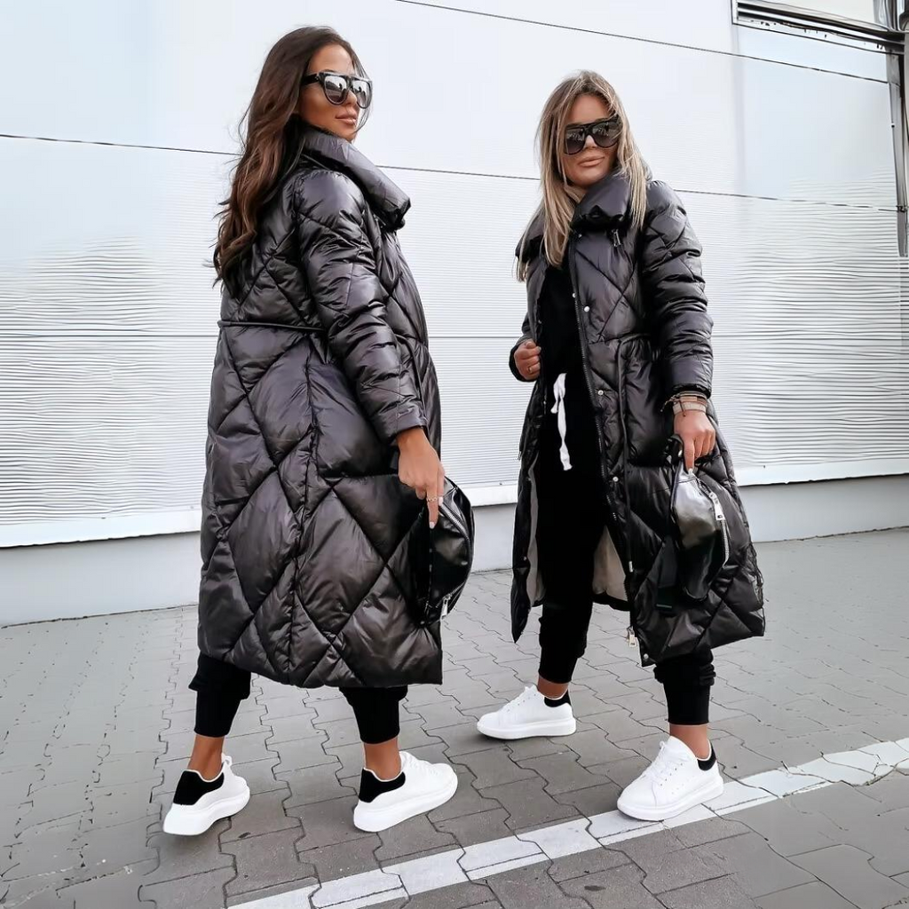 LENA| Damski Płaszcz Zimowy – Wiatroszczelny, Wodoodporny i Elegancko Ciepły