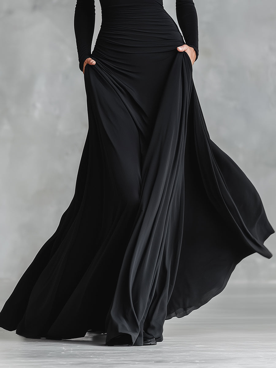 Rubi | Elegancka sukienka maxi, która nie opina i pięknie układa się na sylwetce 35+