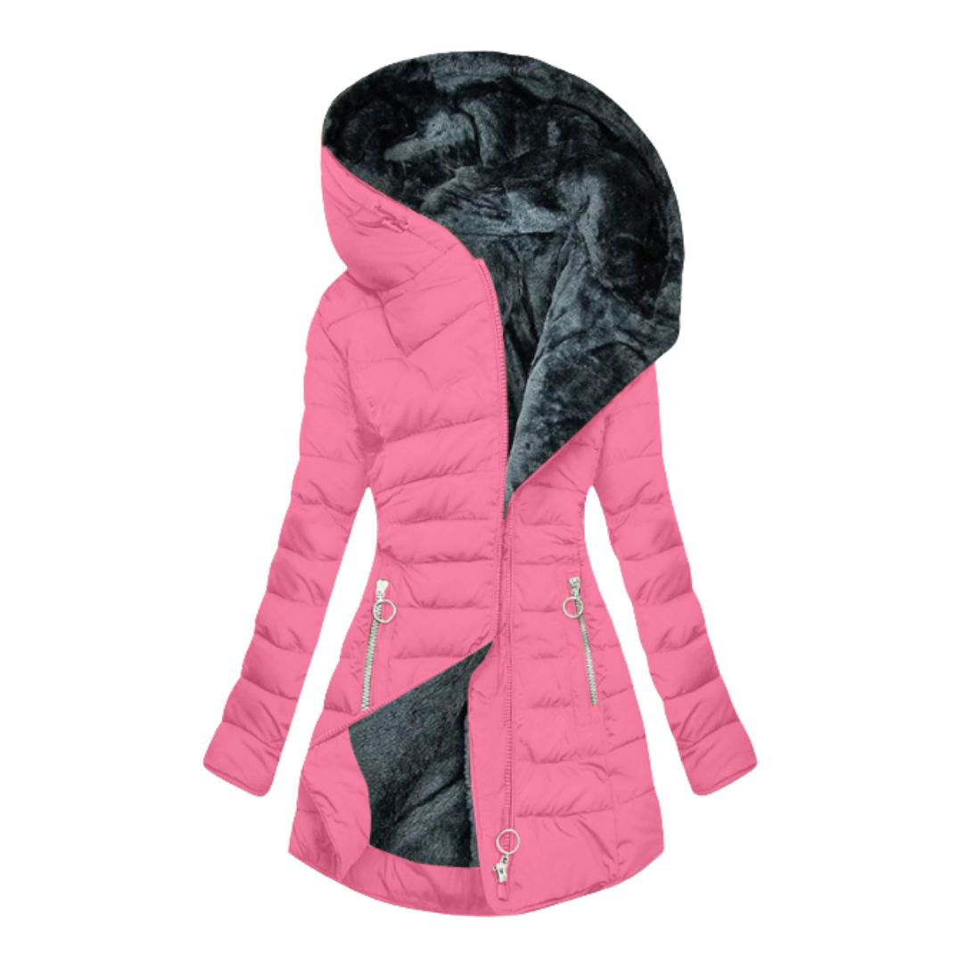 KATARZYNA| CIEPŁO PODSZYTY, WODOODPORNY PŁASZCZ ZIMOWY
