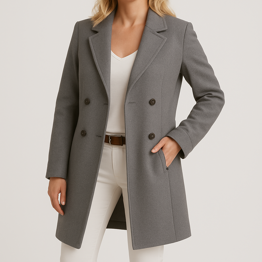 SORELLA | Elegancki plaszcz welniany