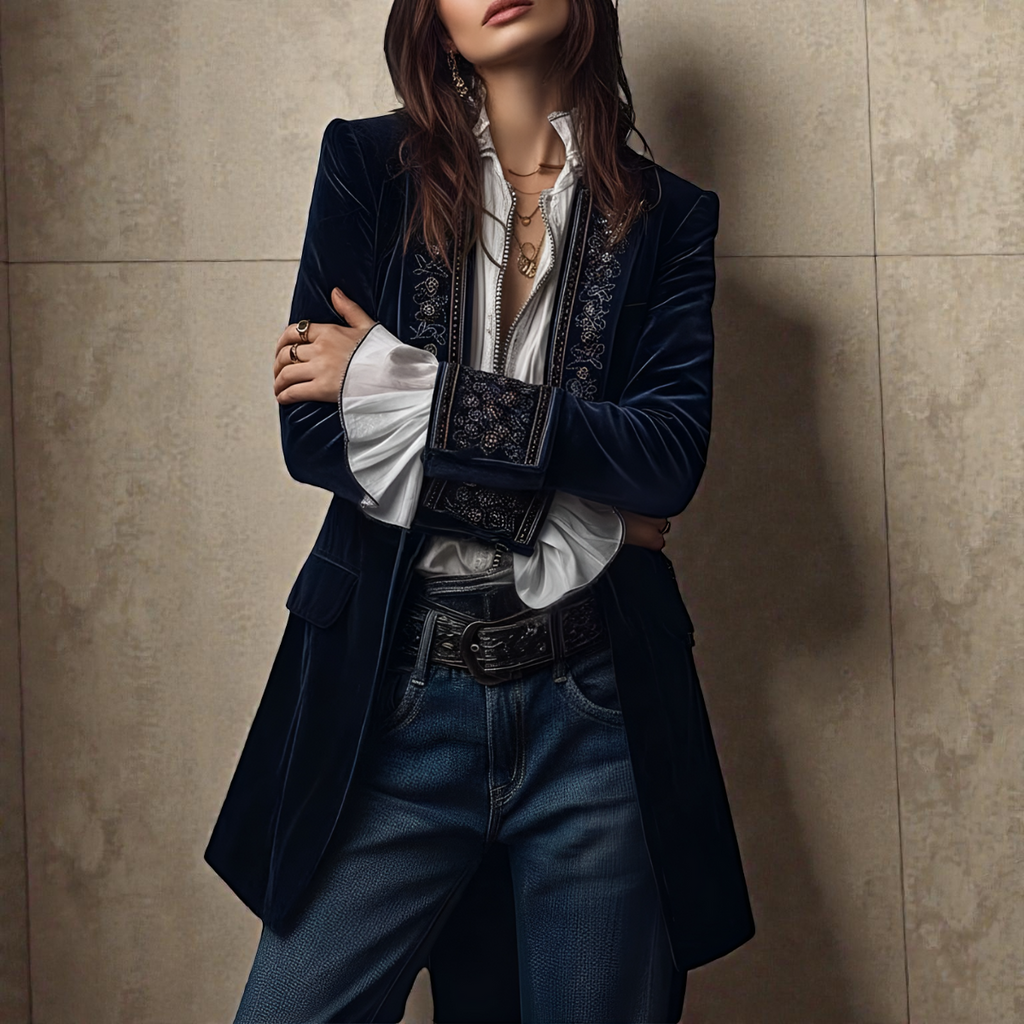 NATALIA™ | Elegancka aksamitna kurtka
