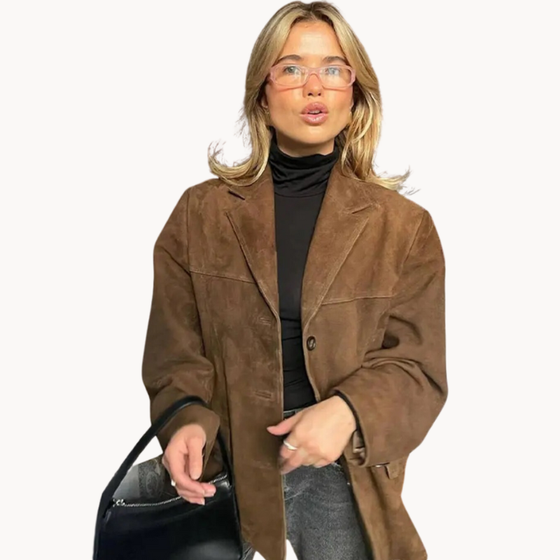 Verona™ | Stylowy damski blazer z zamszu